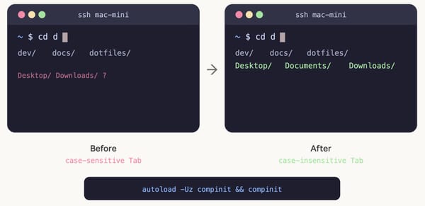 Fixing zsh Tab Completion Case Sensitivity Over SSH on macOS